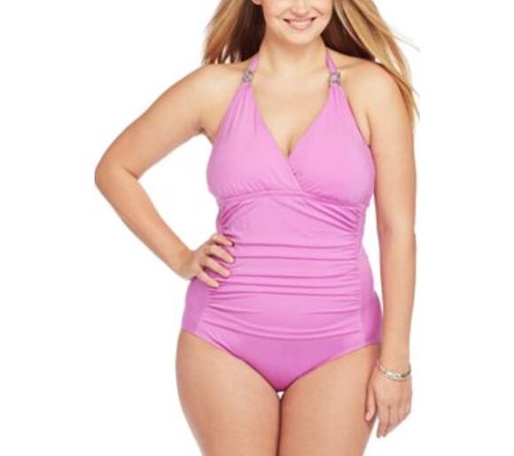 Dana Buchman Other - Dana Buchman Halter Ruched One-Piece swimsuit size 20W